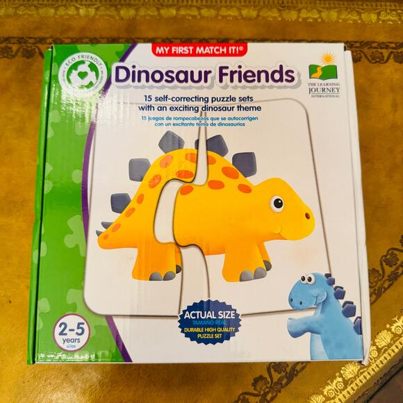 Dinosaurs: Learning Journey My First Match It Durable Quality Puzzle Age 2 - 5 - Picture 1 of 14